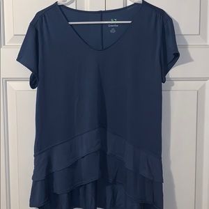 Ruffled t-shirt - GreenTea